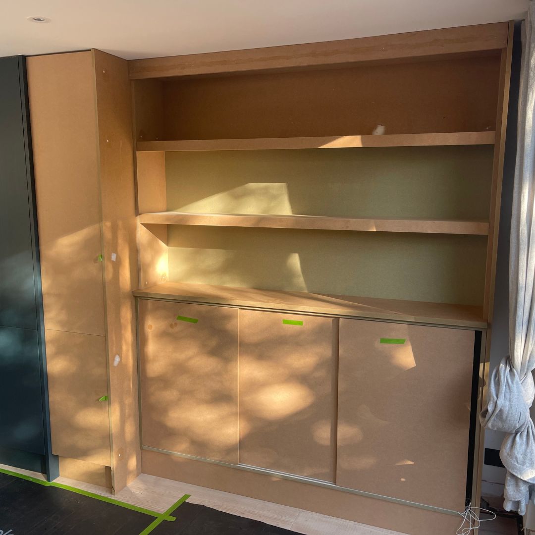 Kitchen before respray